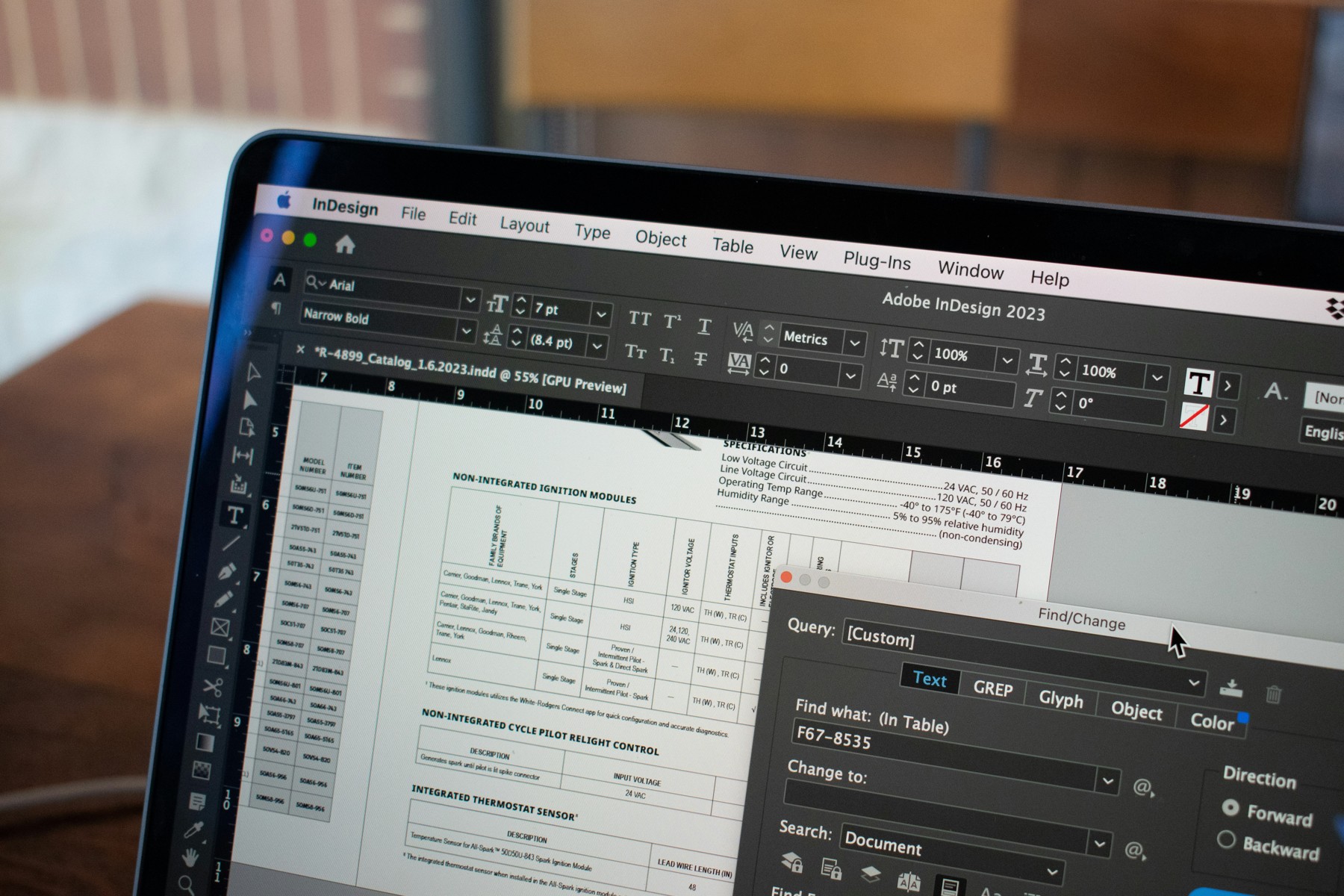 Graphic design layout in progress